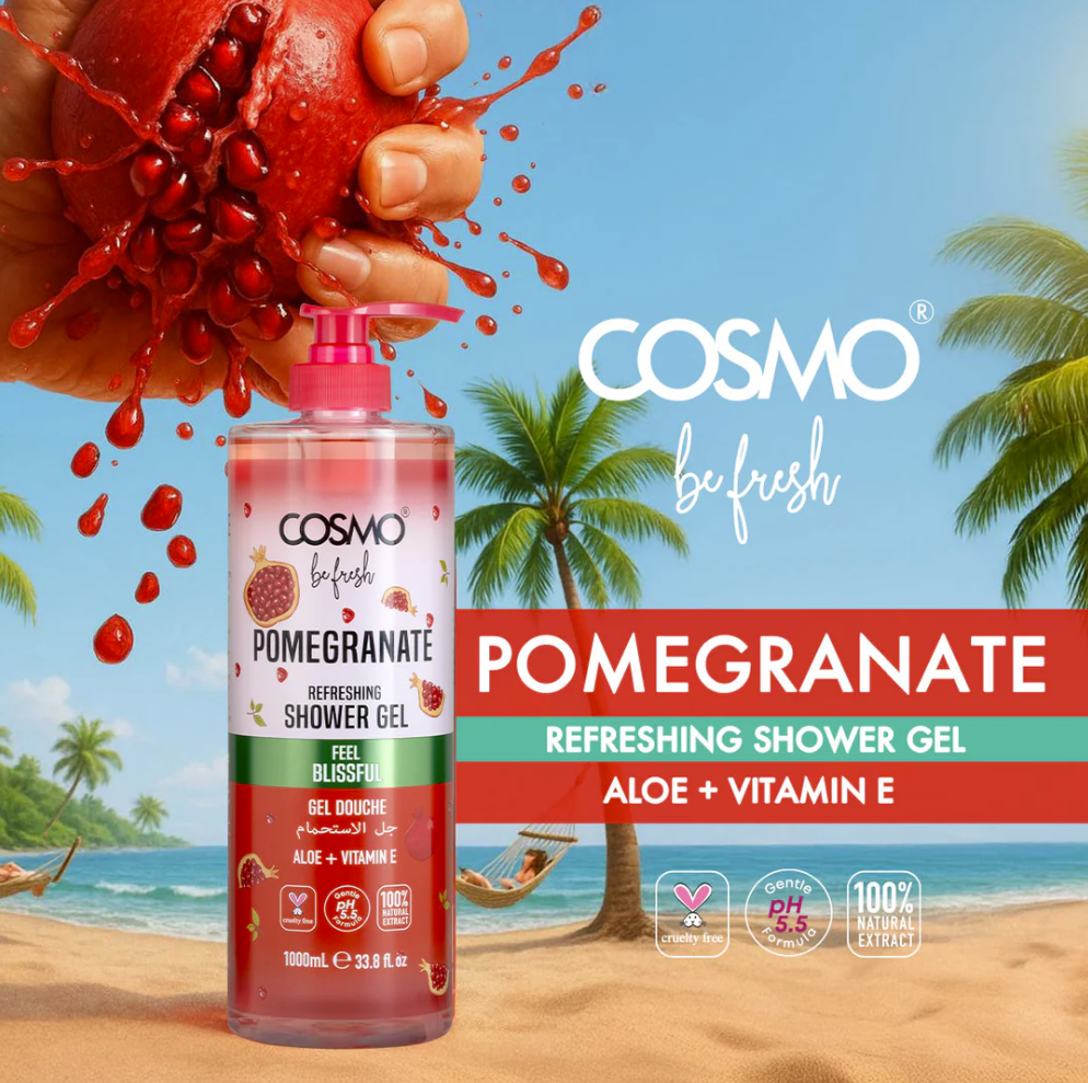 Be Fresh Pomegranate Fruit Shower Gel by Cosmo 1000ml