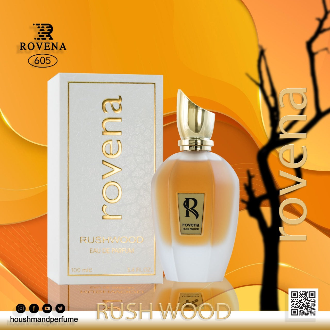 Rovena RUSHWOOD Perfume Unisex 100ml