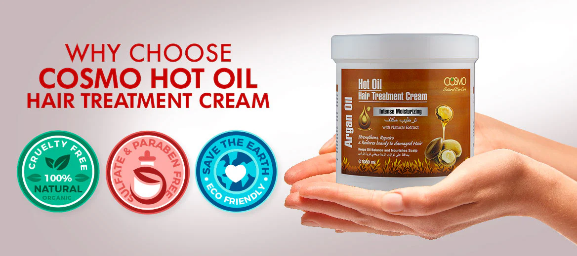 Argan Oil Hair Treatement Cream Intense Moisturizing by Cosmo 1000ml