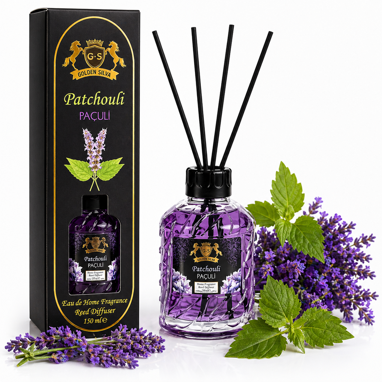 Patchouli home fragrance by Golden Silva 150ml